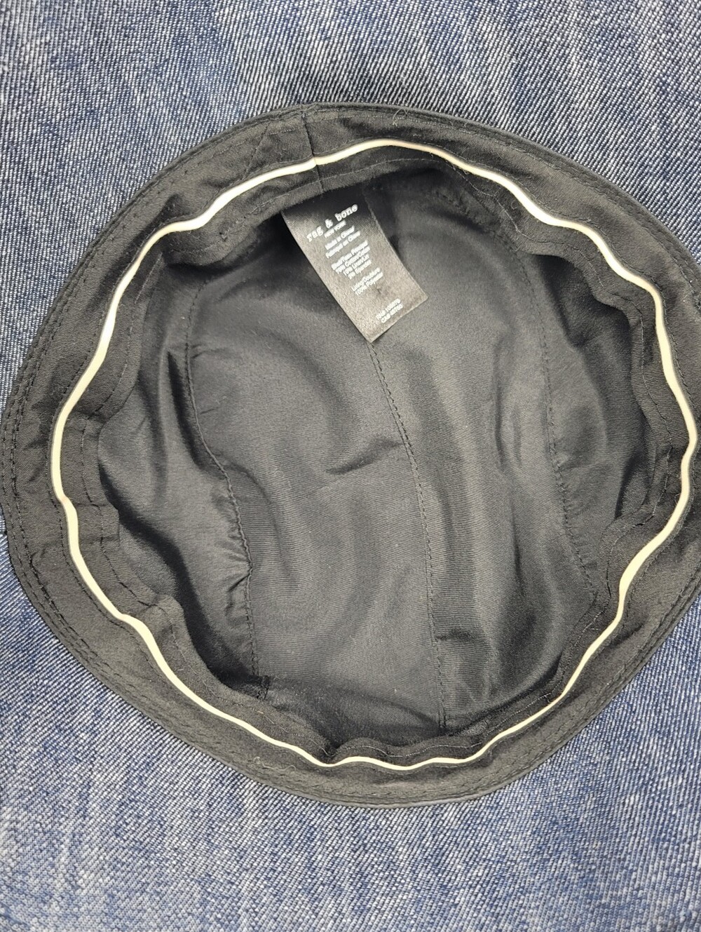 Womans Rag & Bone New York Denim Style Blue Bucket Hat - Picture 5 of 6
